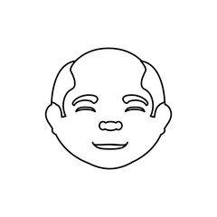 grandfather avatar character icon vector illustration design