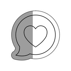 love card with heart vector illustration design