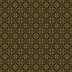Line Thai.Thai Style Pattern Seamless Background ,Vector illustration