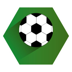 football soccer balloon emblem vector illustration design