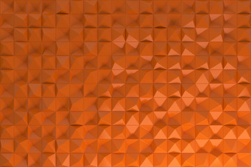 Pattern of orange pyramid shapes