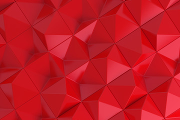 Pattern of red pyramid shapes