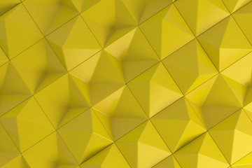 Pattern of yellow pyramid shapes