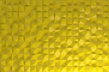 Pattern of yellow pyramid shapes
