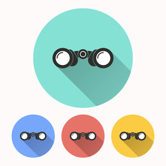 Binocular - vector icon.