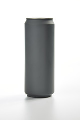Grey aluminum can
