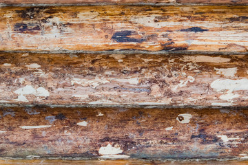 Texture one-piece natural wood wooden old logs. Vintage background, retro