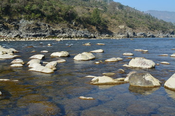 Alaknanda river, Himalaya, India