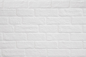 White brick wall texture and background.