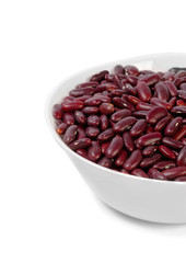 Red bean isolated on white background
