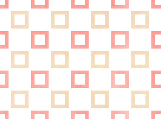 Watercolor square pattern.