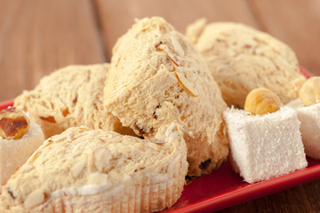 traditional eastern desserts on the table