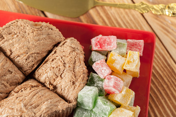 traditional eastern desserts on the table