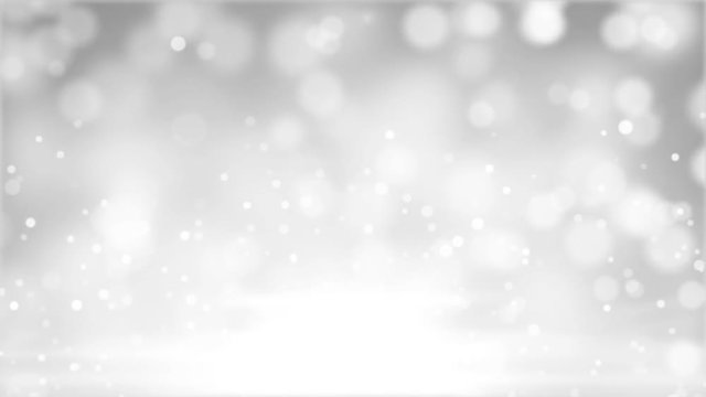 Glittering White Particles Abstract Background
