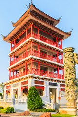Chinese pagoda at day.