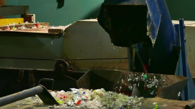 Recycling plastic garbage processing plant