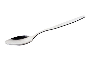 A spoon close isolated on a white background