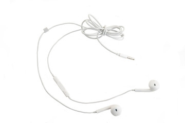 White headphones with headset