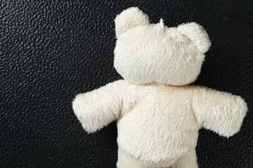 The fabric bear doll represent the girl toy concept related idea.