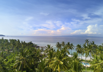Fototapeta na wymiar Indonesia. Bali. Aerial view from drone, 