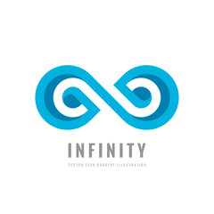 Infinity - vector logo template concept illustration. Abstract shape creative sign. Design element. 