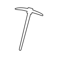 pick silhouette isolated icon vector illustration design