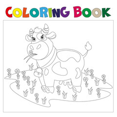 A cow in a meadow with flowers