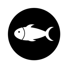 fish silhouette isolated icon vector illustration design