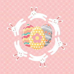 easter egg paint icon vector illustration design