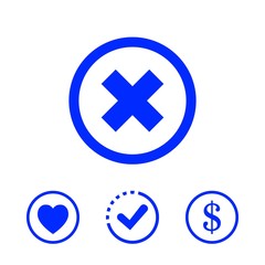 delete icon stock vector illustration flat design