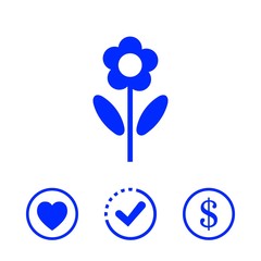 flower icon stock vector illustration flat design