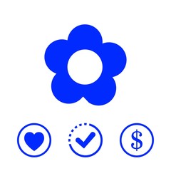 flower icon stock vector illustration flat design