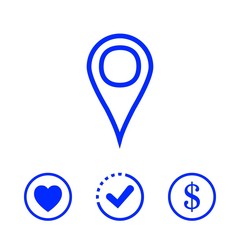 navigation icon stock vector illustration flat design