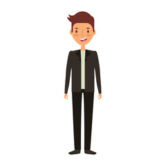 businessman avatar character icon vector illustration design