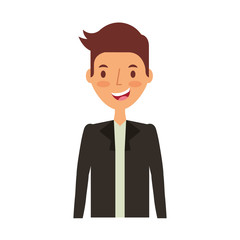 businessman avatar character icon vector illustration design