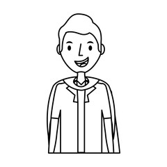 magician avatar character icon vector illustration design