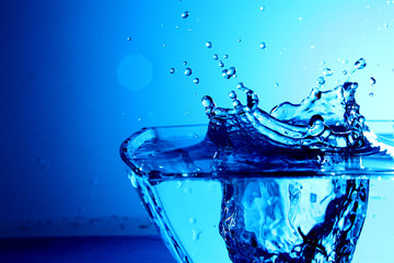 Water Background / Water is a transparent and nearly colorless chemical substance that is the main constituent of Earth's streams, lakes, and oceans, and the fluids of most living