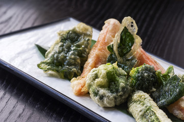 Vegetables in tempura