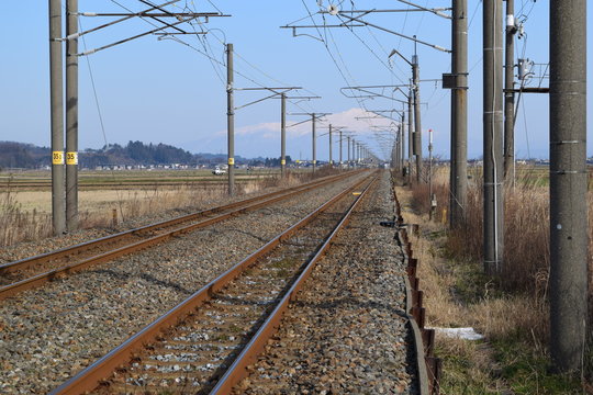 羽越本線の線路