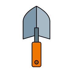 garden shovel isolated icon vector illustration design