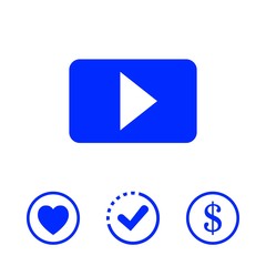 video icon stock vector illustration flat design