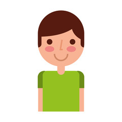 young man avatar character vector illustration design