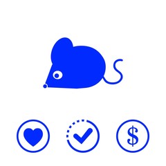 mouse icon stock vector illustration flat design