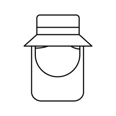 little gardener character icon vector illustration design