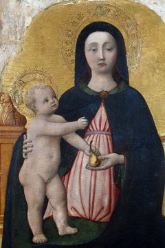 Antonio Vivarini: Virgin and Child, Altarpiece in Euphrasian Basilica in Porec, Croatia 