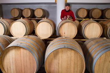 wine cellar for storing aged wine