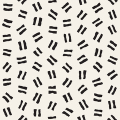 Vector Seamless Pattern. Abstract Background With Scattered Geometric Shapes.