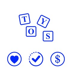 toys icon stock vector illustration flat design