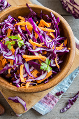 Red Cabbage Coleslaw Salad