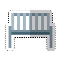 garden chair isolated icon vector illustration design